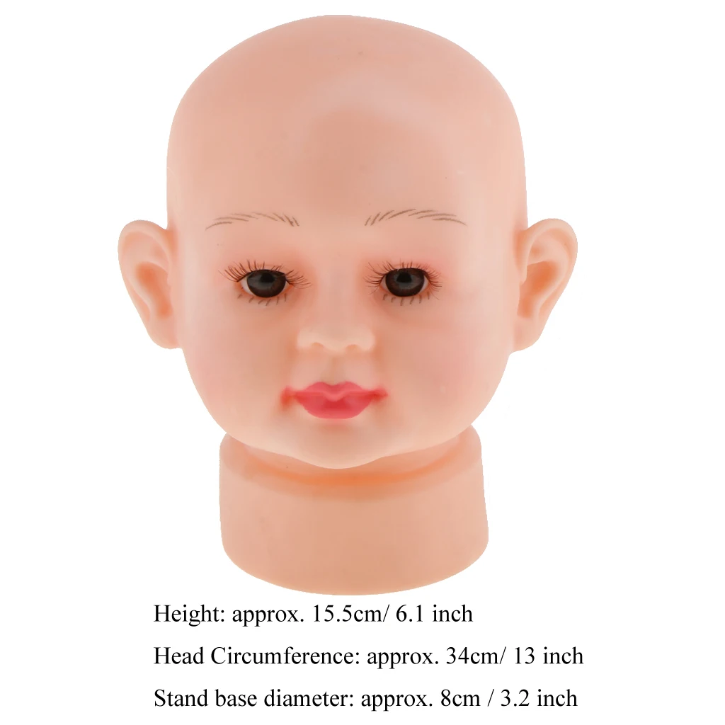 Baby Boy Girl Children   Manikin Head for Hair Scarf Hats Sunglasses Stand Display  Model for Retail  Salon Home Use