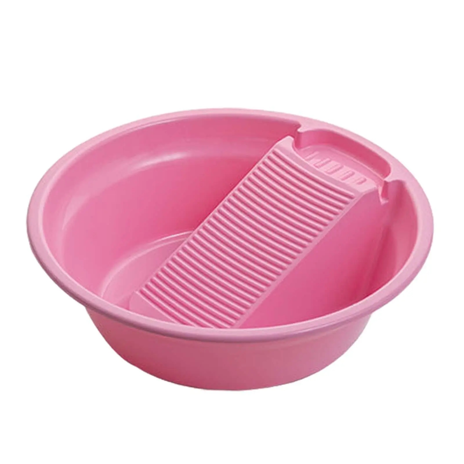 Washboard Basin Thickened Non Slip Basin for Laundry Washtub with Washboard Integrated for T Shirts Clothes Travel Pants Blouses