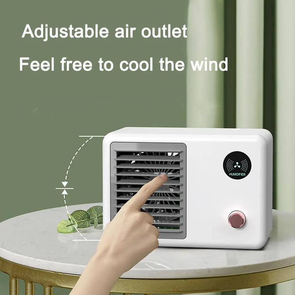 Vintage in 1 Portable Air Cooler with 3 Speeds, Tabletop Bedroom Conditioner, Humidifier Cooling Fan