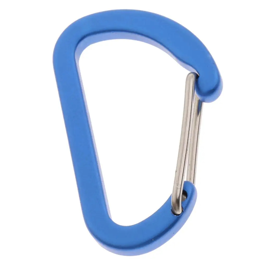  Carabiner Clip, Aluminum Keychain Buckle for Camping, Hiking, 25kg