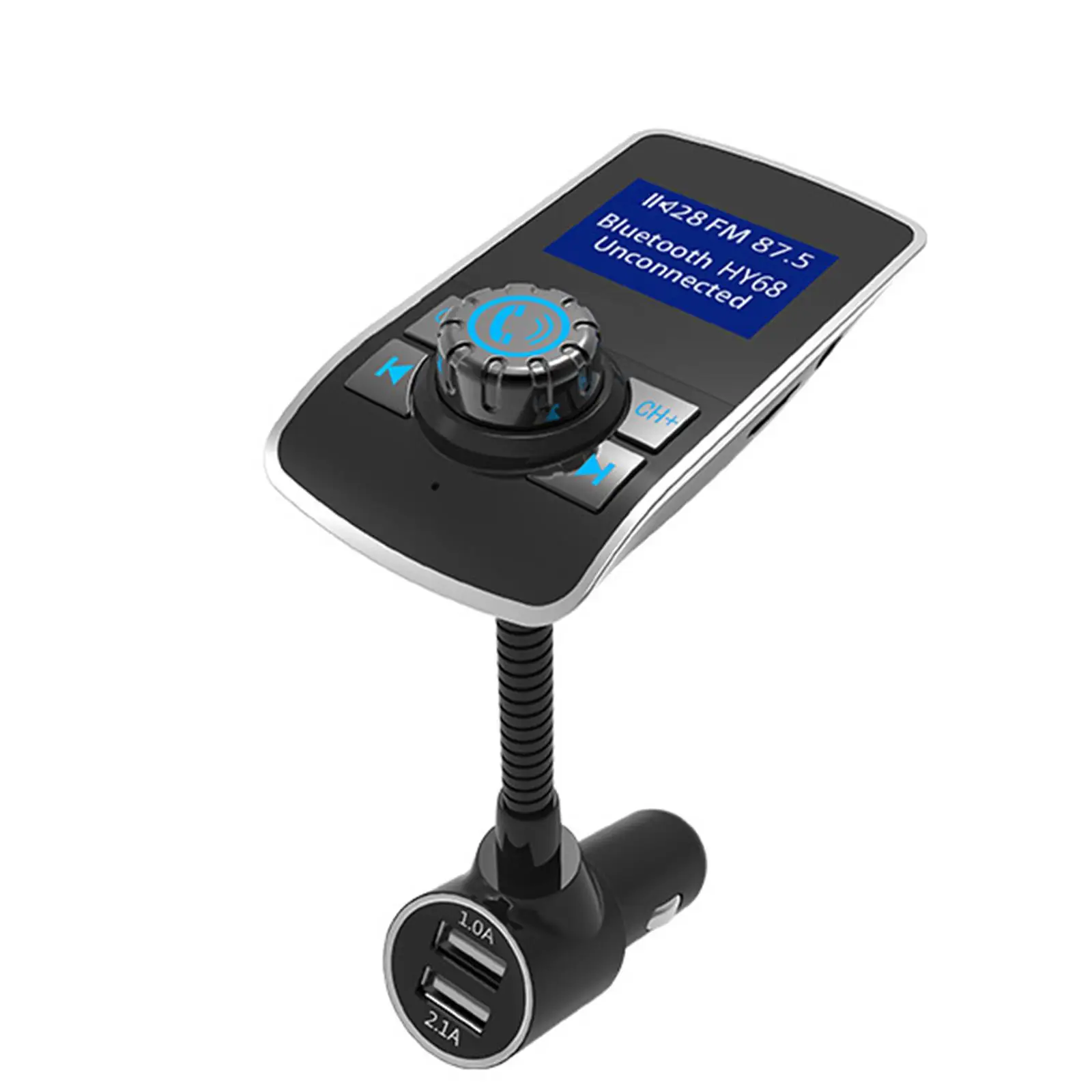 Bluetooth V4.2 FM Radio Car MP3 Player Support TF Card AUX Port