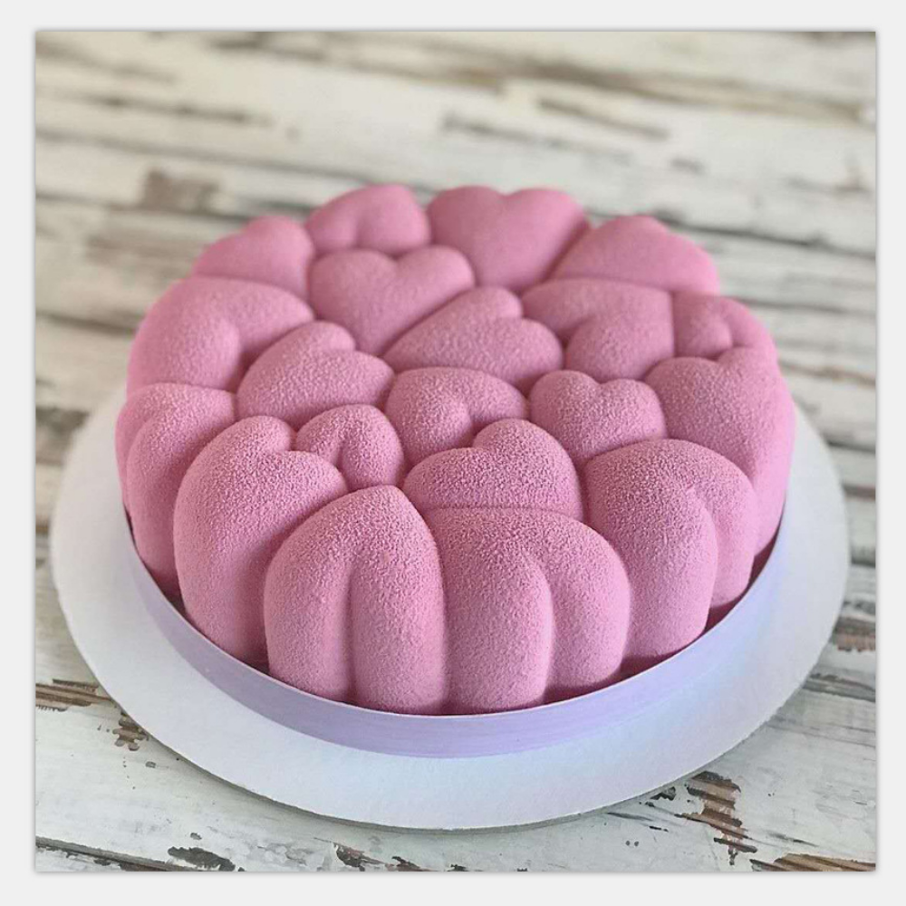 Neue Liebe Herzförmige Silikon Kuchen Mousse Form Diy Handwerk Seife Form Fondant Kuchen Dekorieren Werkzeuge Küche Backformen – Detail 5