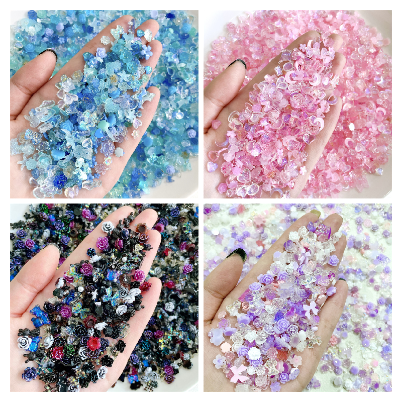 Best of 50pcs Bulk Nail Charms Kawaii Multi-Shapes Mixed Resin Nail Charms Cute 3D Nail DIY Butterfly Love Bear For Nail Art Decorations Reviews & Tips