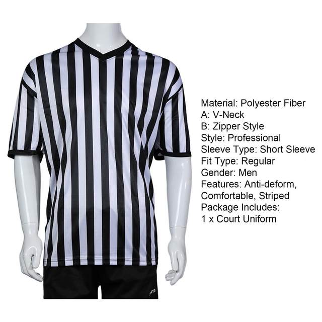 Professional Referee Basketball Jersey Women & Men Referee Basketball Shirt  V-Neck Short Sleeve Judge Tops Umpire Sports Uniform - AliExpress