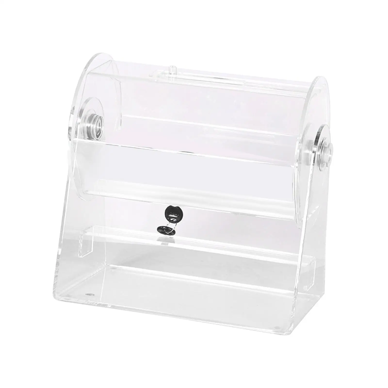 Acrylic Raffle Drum Parent Child Games Raffle Case Turntable Selection Machine Lottery Portable Lottery Machine for Holiday Home