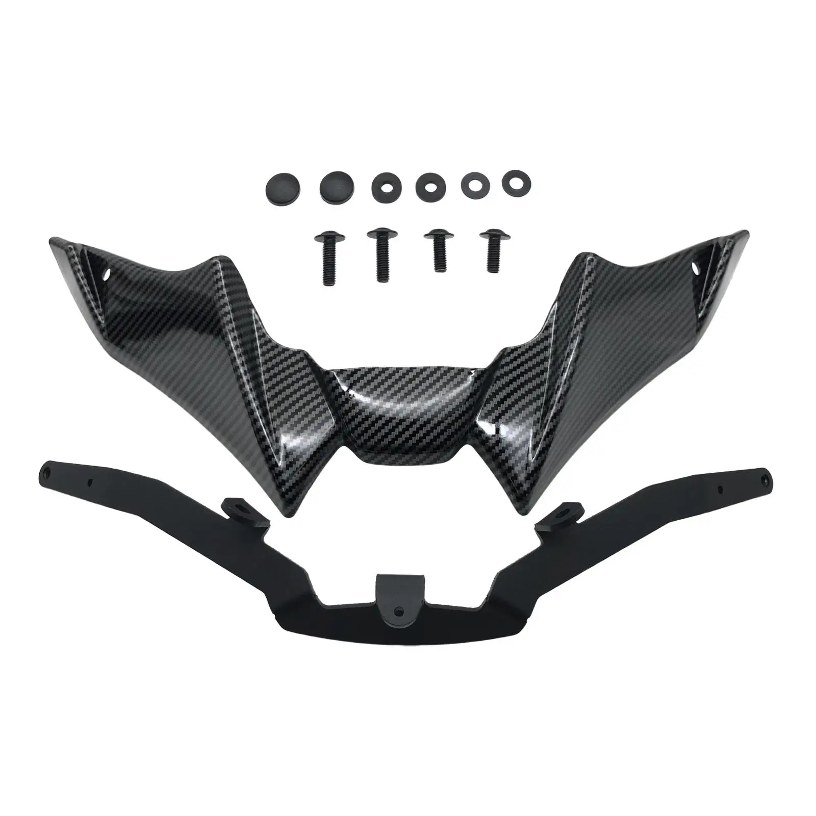 Front Headlight Bracket Replaces Upper Fairing Stay Bracket Front Nose Spoiler Wing Fairing Cowling for MT-09 V3