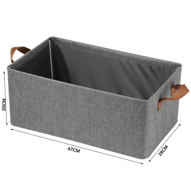 High Quality Foldable Cotton Linen Clothes Storage Box Underwear Storage Box  Closet Separation Basket Separator Box Wardrobe - AliExpress