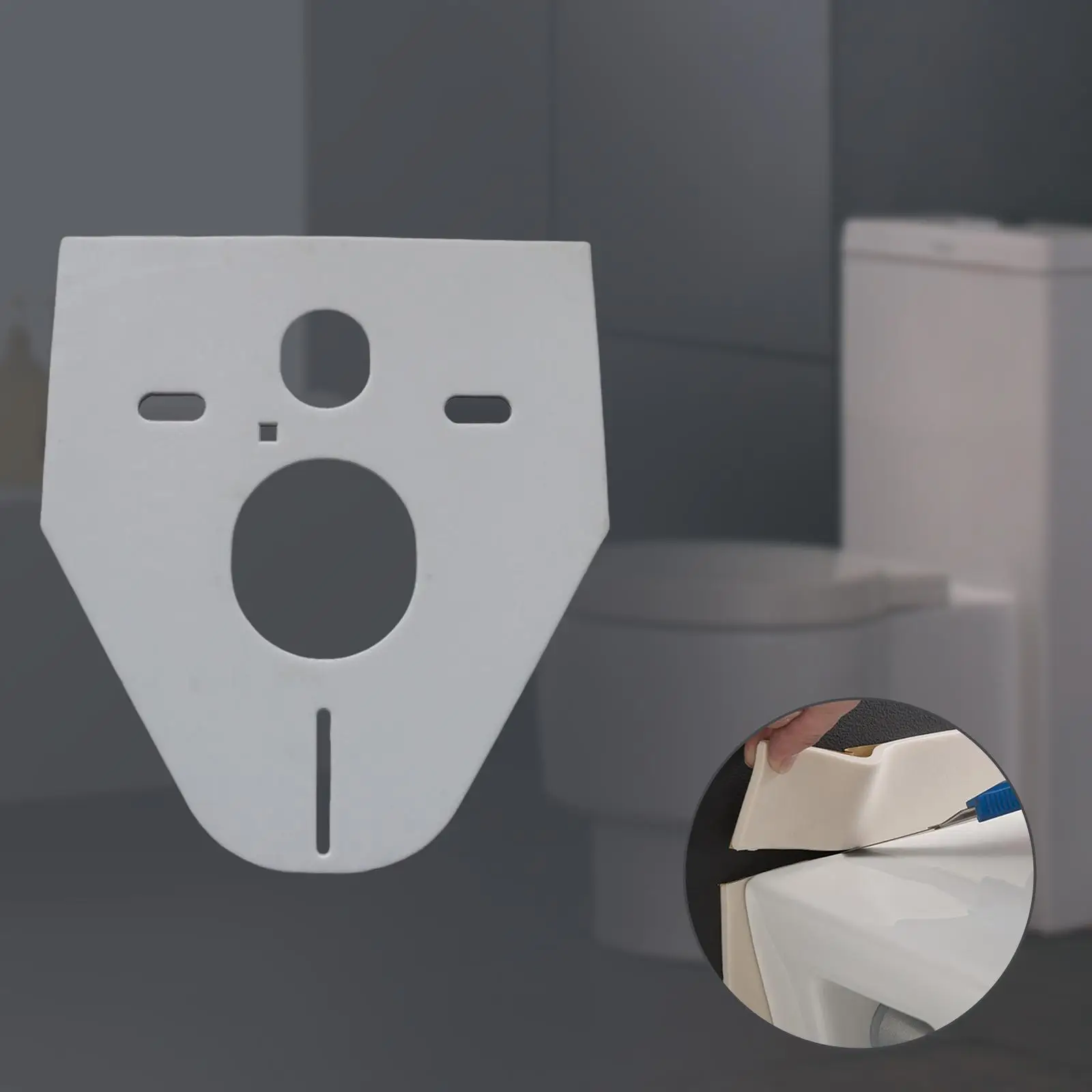 Sound Noise Insulation Mat Gasket Set Self Paste Accessories Wall Hung Toilet Frame Soundproof Thicken EVA Anti Crash Mats