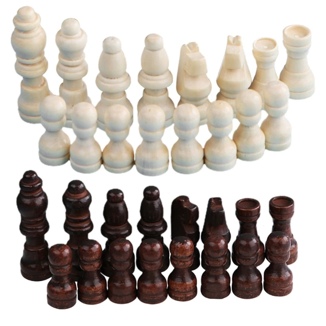 32Pcs Chess Pieces with No Board, Portable Chess Pieces Tournament Chess  Pieces - AliExpress