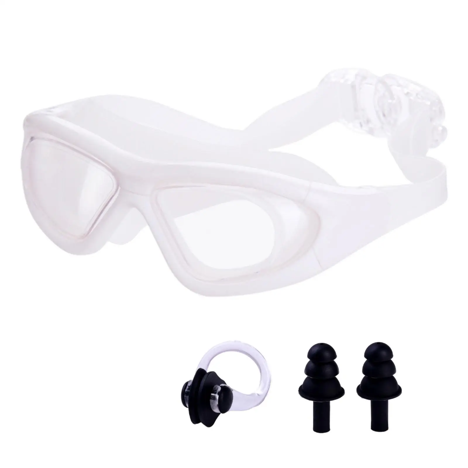 Swimming Goggles Wide View Adjustable Band with Storage Case Clear Vision Swim Goggles Diving Googles for Unisex Women Men