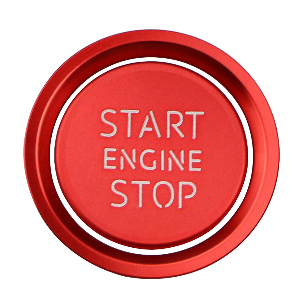 Aluminiumlegierung Auto Zündung Motor Start Stop Knopf Abdeckung Fall Aufkleber für Audi A4 B8 B9 A5 A6 A7 C7 Q3 Q5 S3 Zubehör – Detail 4