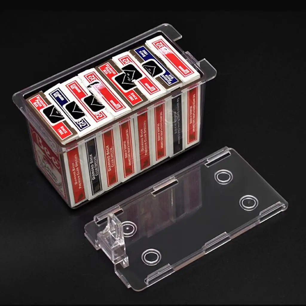 Thick Transparent Playing Card Holder Card Games Storage