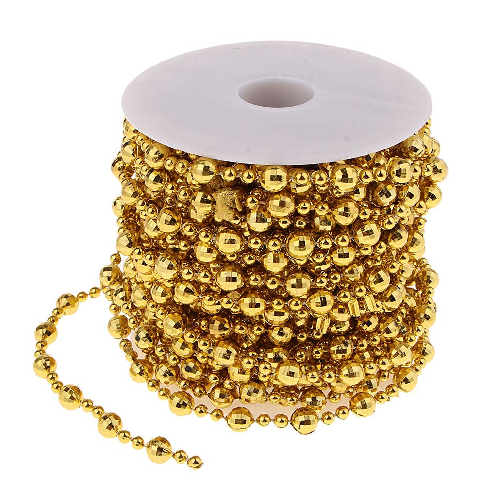 15m Plastic Ball Bead Chains Bulk 8mm Loose Round Beads for DIY Bracelet