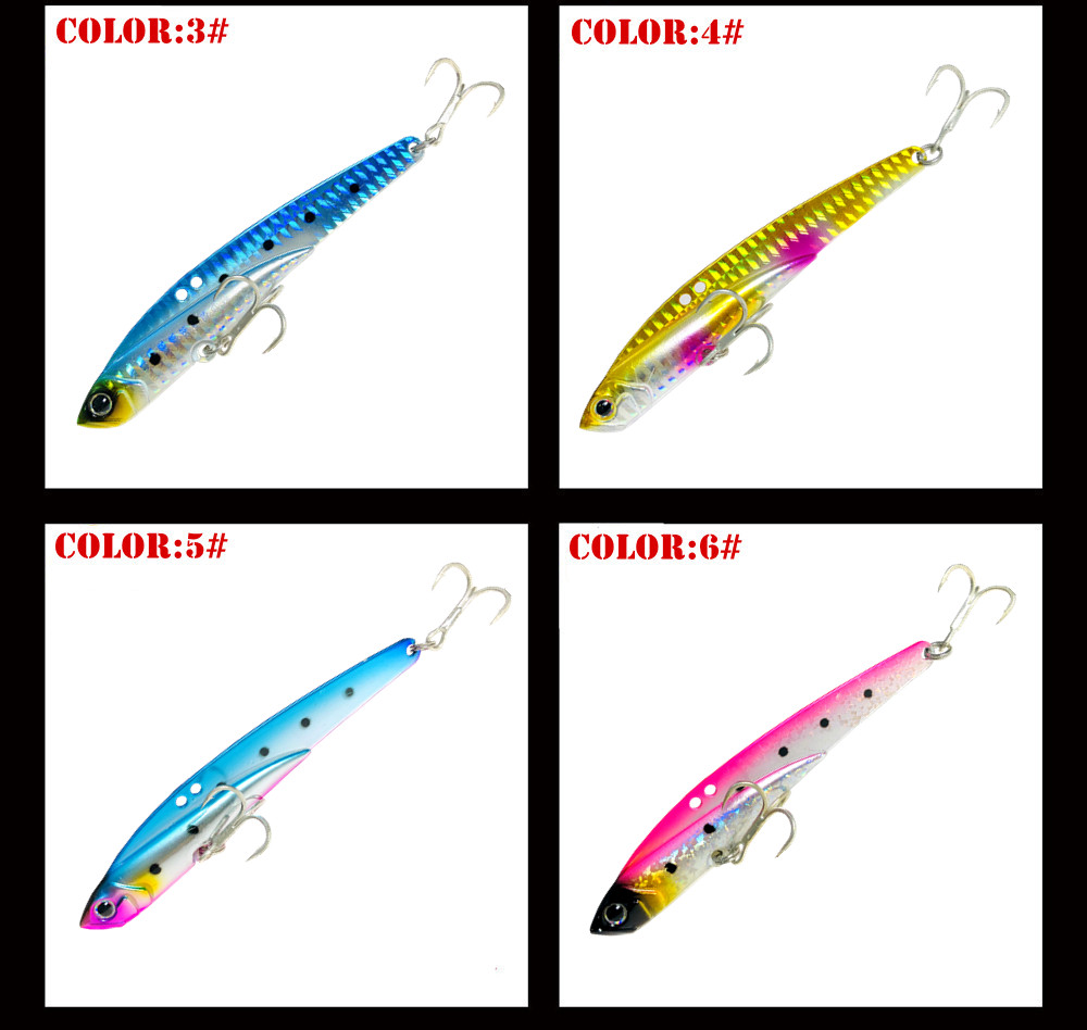 110mm 44g Sinking VIB Angeln Köder Forelle Bass Köder Salzwasser Swimbait Metall Jig Wobbler Angeln Pesca Metall Vib locken – Detail 7