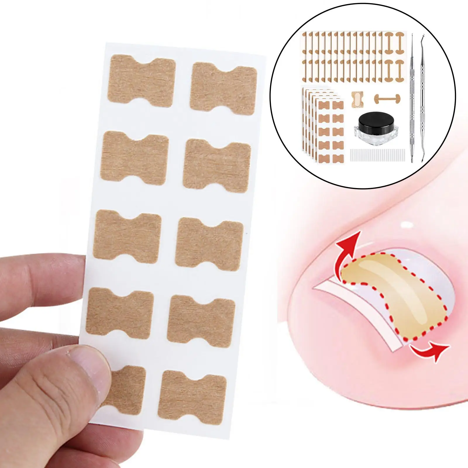 Elastic Ingrown Toenail Corrector Stickers Toenail Patch for Pedicure Tools