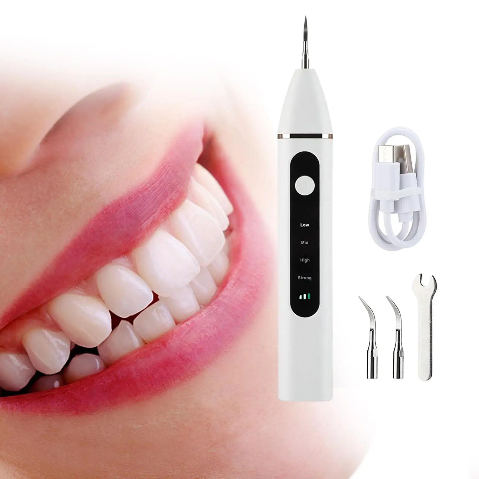 Cordless teeths Cleaner Visual Rechargeable Irrigator teeths 4 intensities teeths Cleaning Toothbrush for Home Travel
