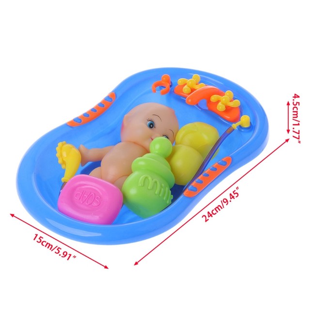 SEWACC 360 Pçs Brinquedos De Bebê De Plástico Brinquedos De Banheira Boneca  De Banho Boneca De Bebê De Plástico Mini Chá De Bebê De Plástico Brinquedos  De Jogo Brinquedos De Forma De