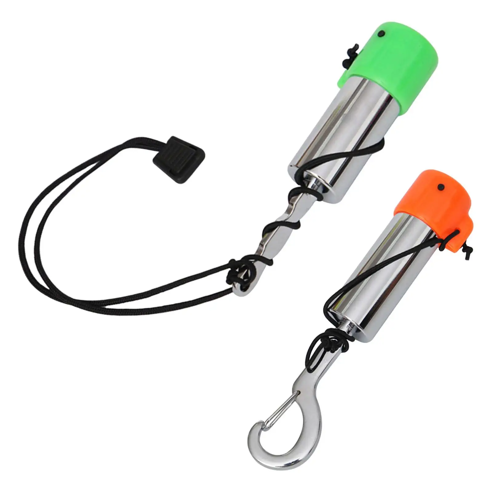 Underwater Diver Communication Stick Scuba Rattle Stick Silver with Clip