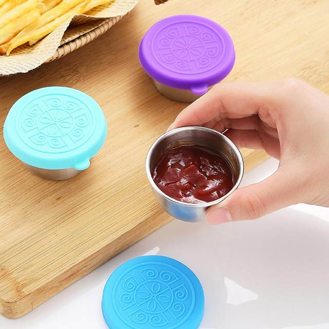 Farfi 50ml Dipping Sauce Cup Good Sealing Easy to Carry Leakproof