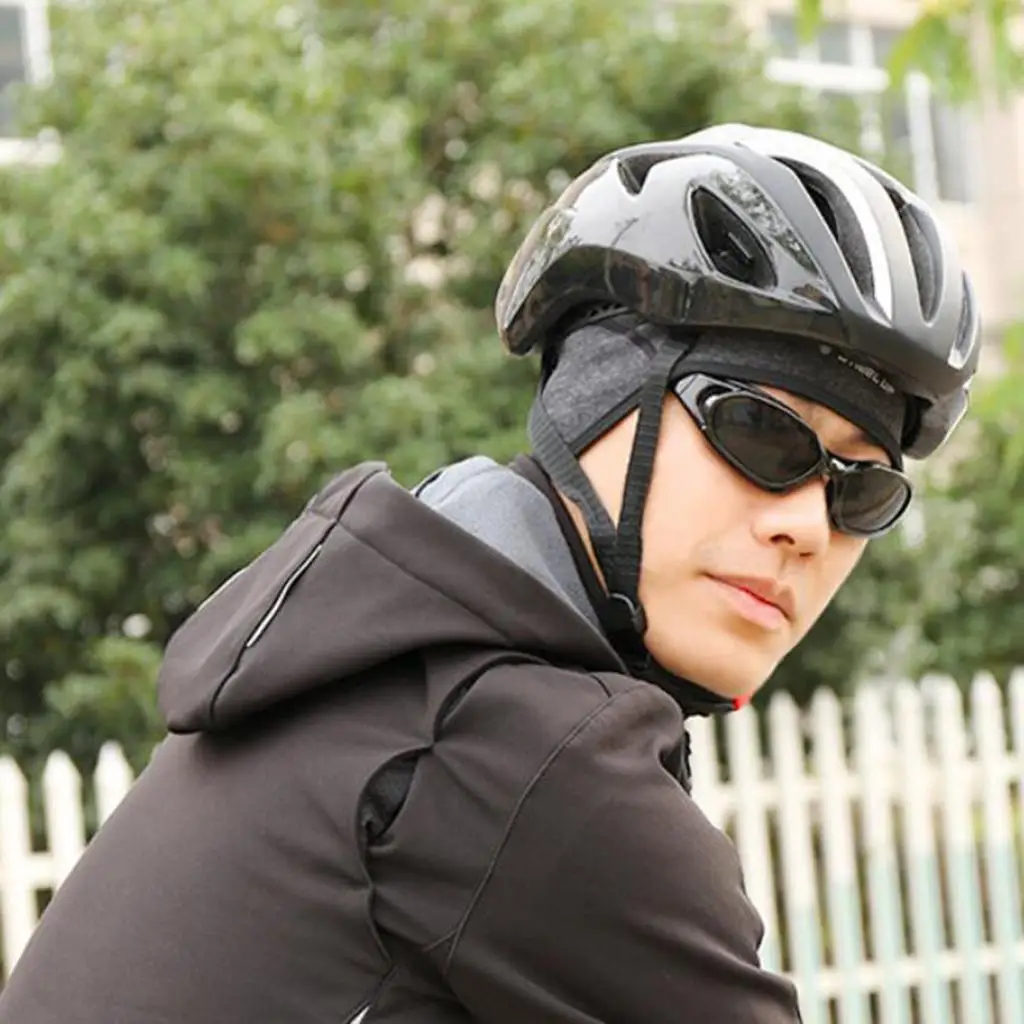 Windproof Skull Hat Bike Riding Motorcycle Thermal  Lining Dark Gray