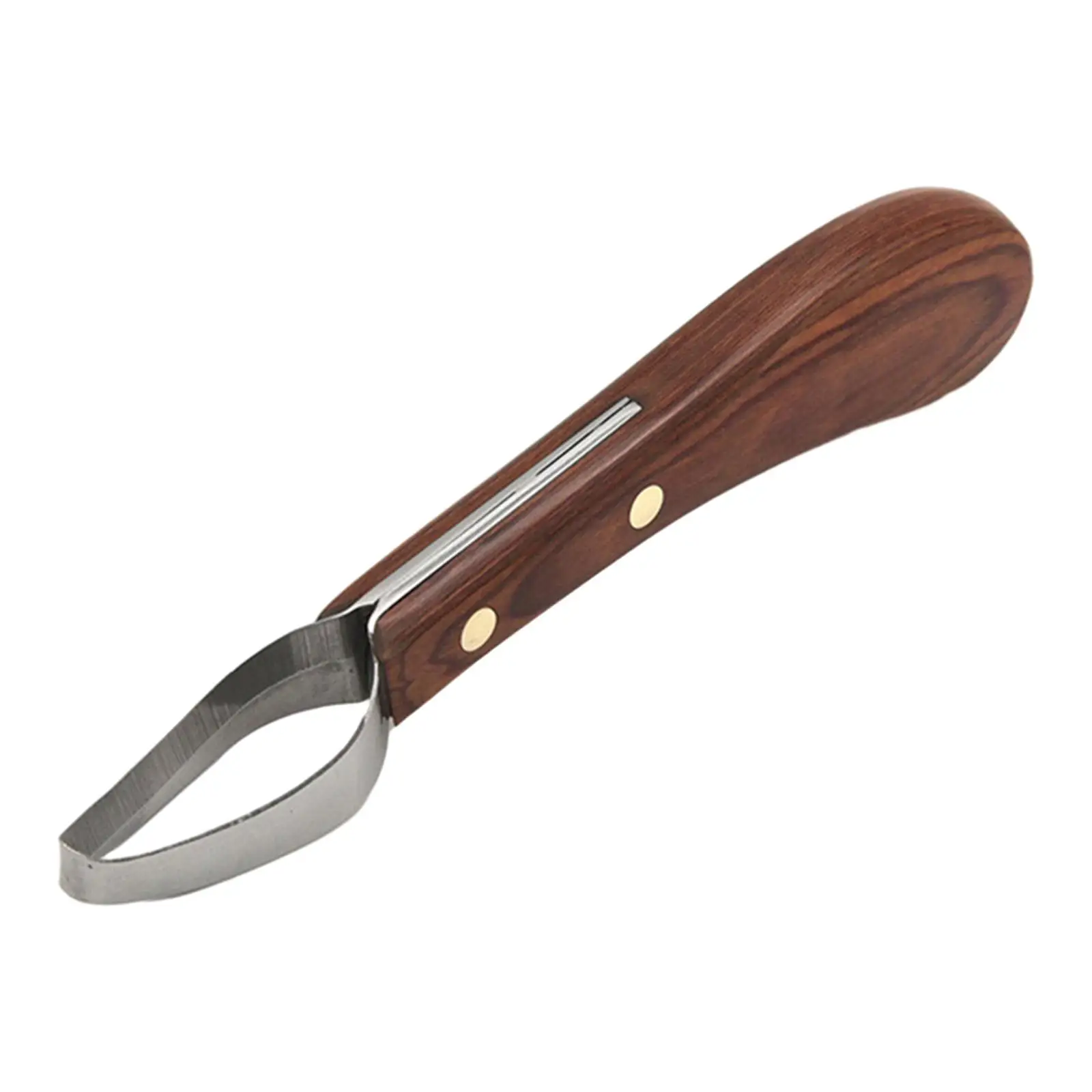 Horse Hoof Knife Trimmer with Wooden Handle Sharpened Farrier Tools Hoof Repair