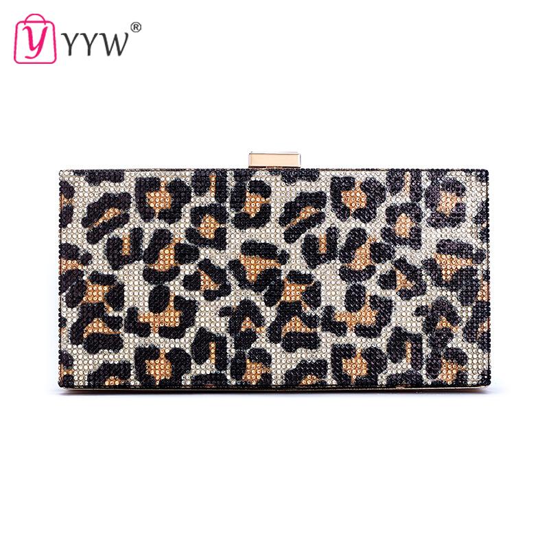 diamantes leopardo marrom designer para senhoras bolsa