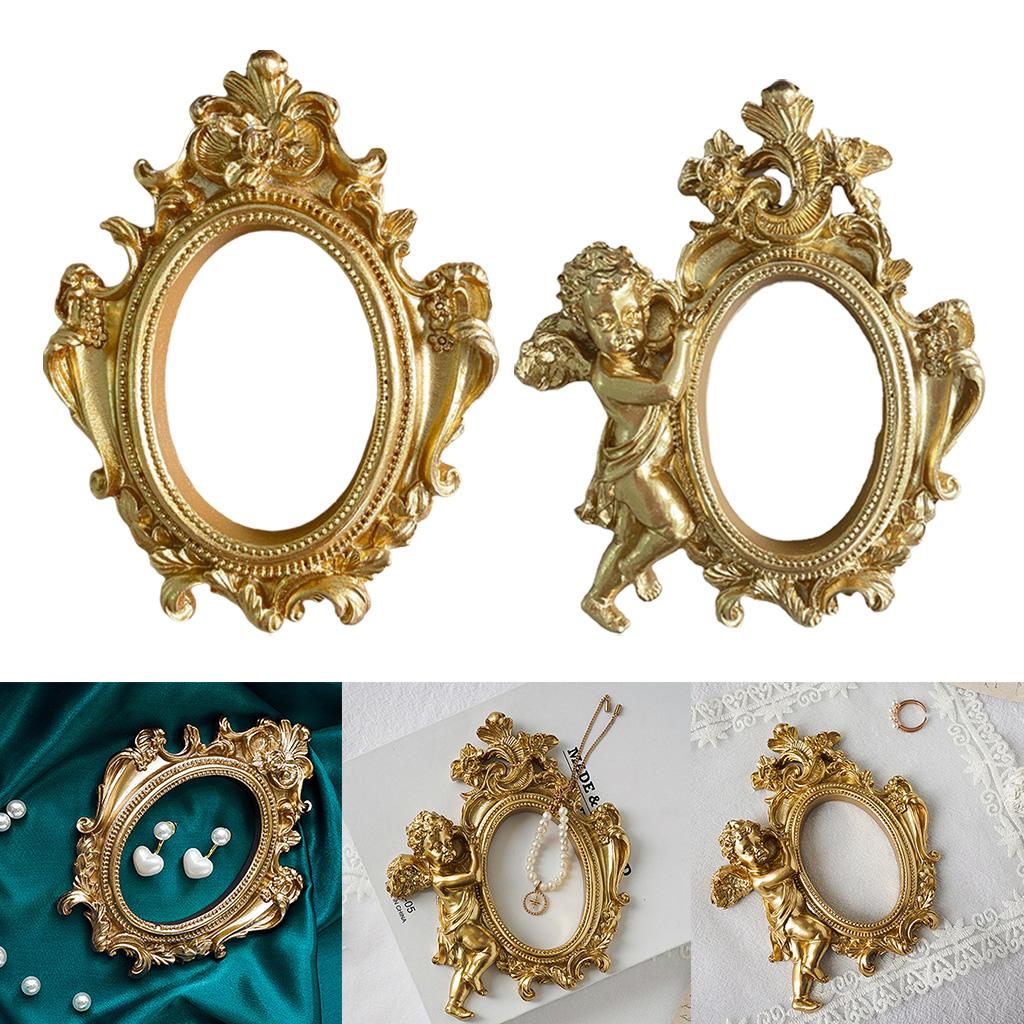 Title 4, Vintage Frame Resin Baroque Antique Photographi...