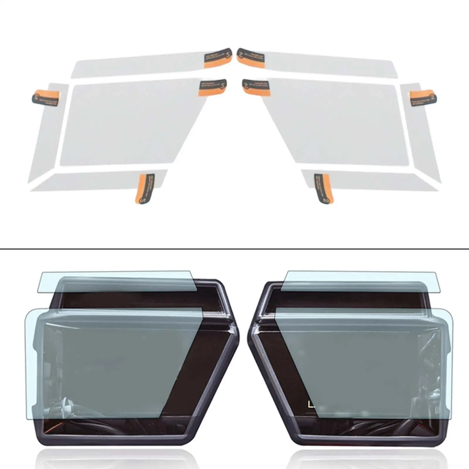 2Pcs Motorcycle Screen Protector Instrument Protection Film  Tracer 9 GT Accessories Parts Easy to Install Replacement