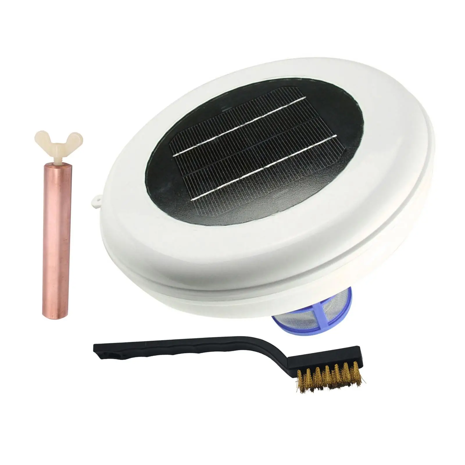 Copper Solar Pool Ionizer Algae Purifier for Clean Pool Outdoor Hot Tubs SPA