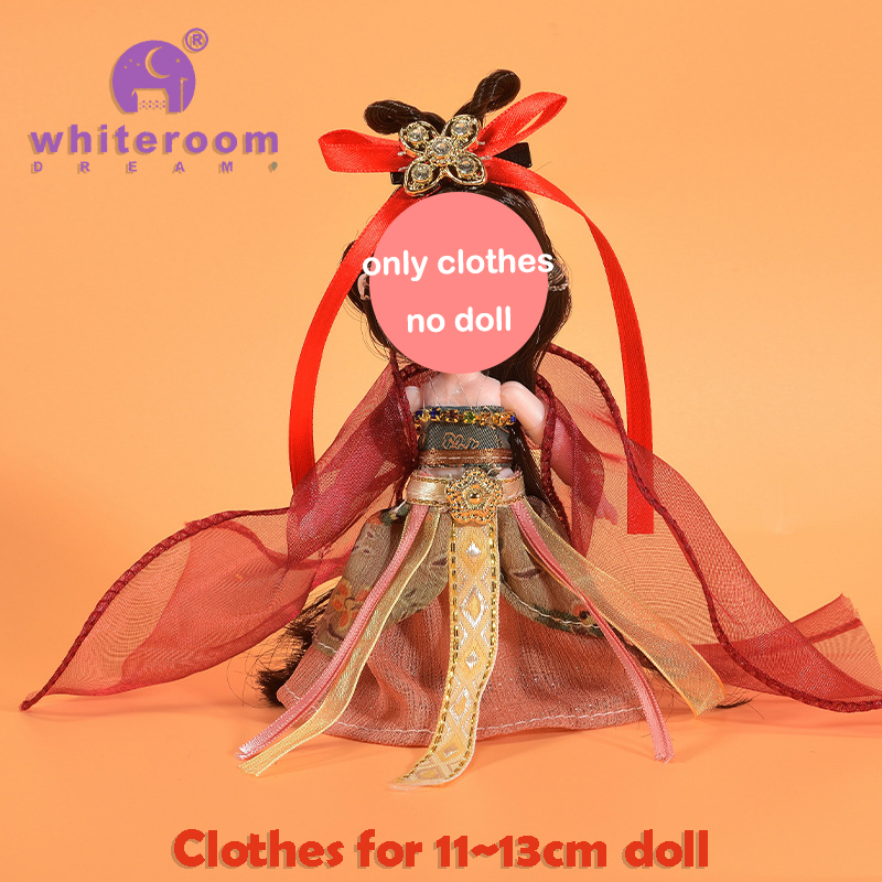 Retro Bjd Doll Accessories Chinese Style Decoration Props Screen Group Fan Flute Guzheng Musical Instrument Childrens Toy Gift