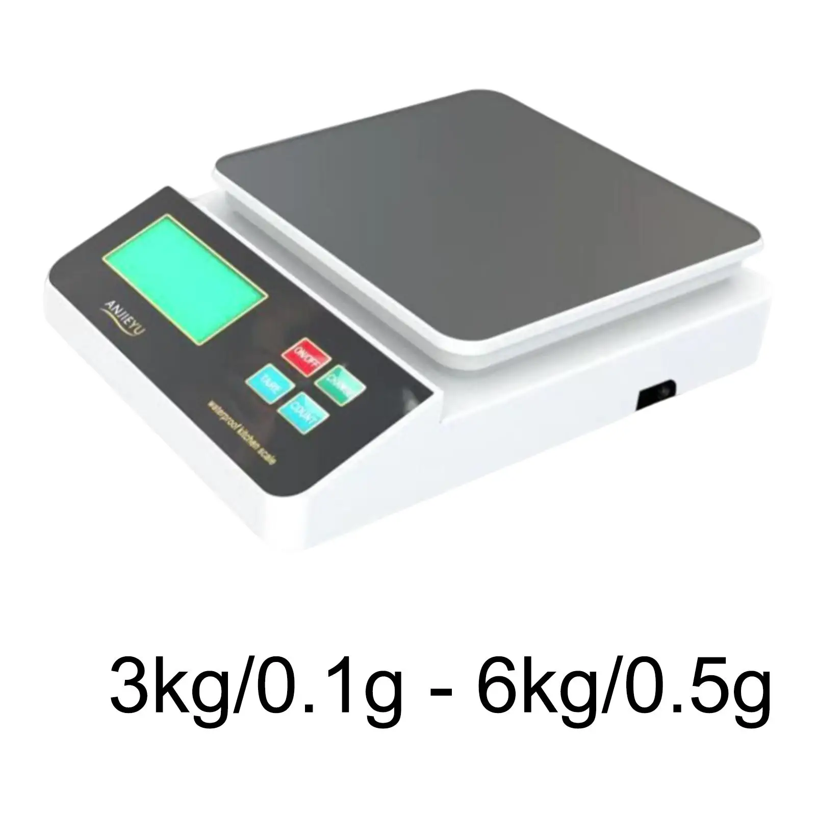 Waterproof Digital Kitchen Scale LCD Display High Precision Food Scale