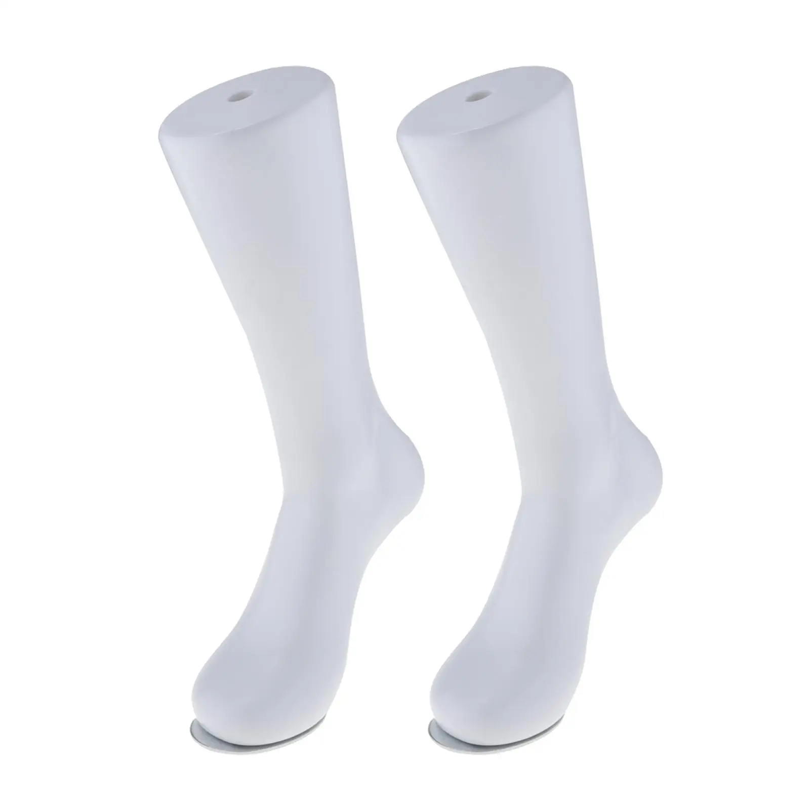 2pcs Male Mannequin Foot Flesh Tone Sox/Sock Display 36cm Male White