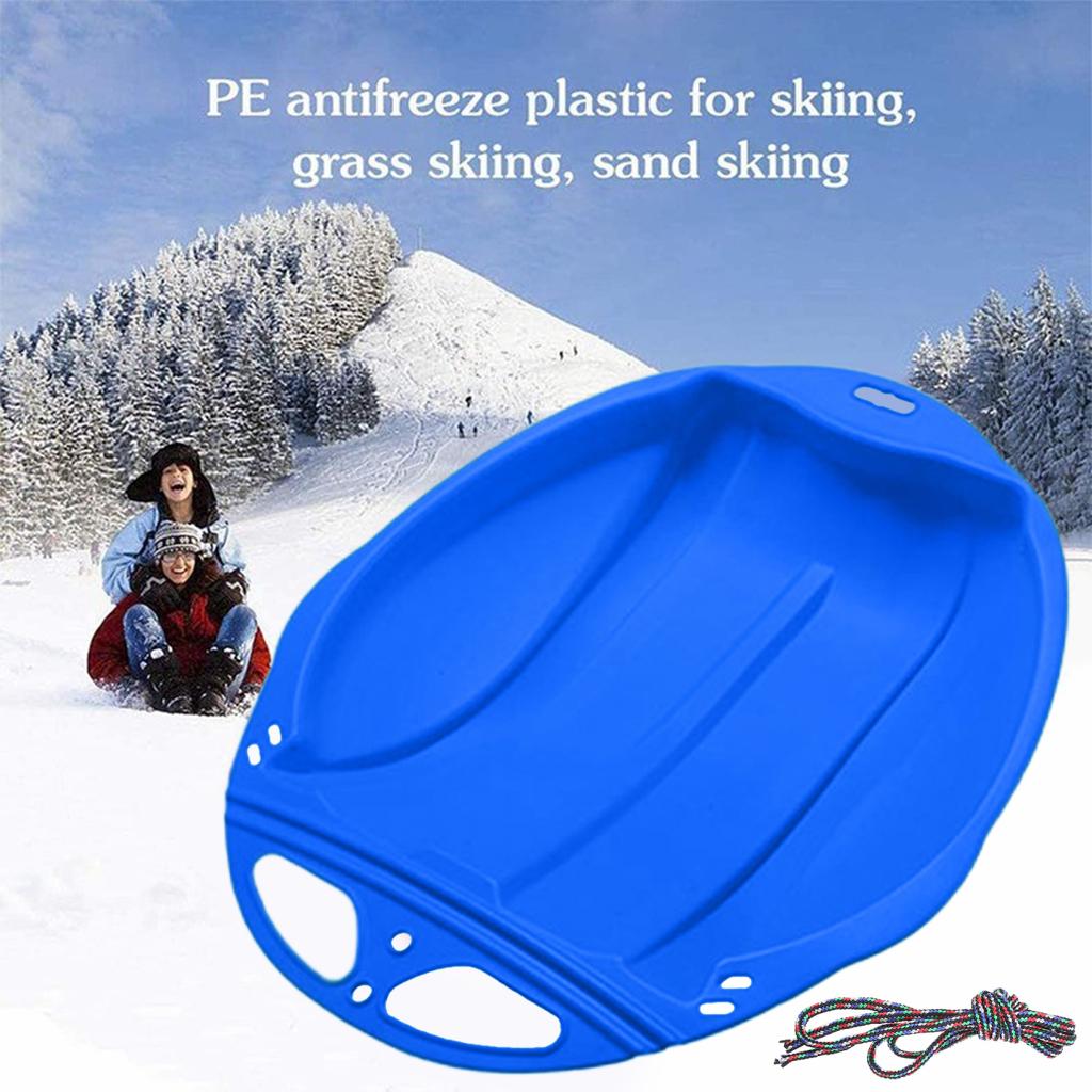 Portable Snow Sleds for Kids Adult Sand Slider Sledge Ski Board Outdoor Skiing Board Sleigh Boys Girls Gift