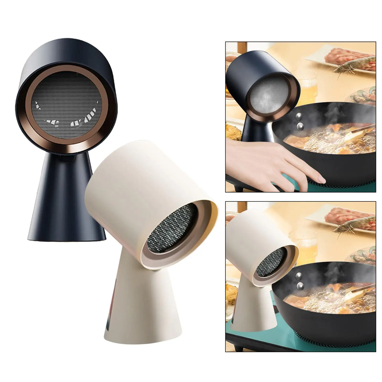 Desktop Range Hood, Tabletop Cooker Hood, Cooker Small Ventilator for Indoor, Hot Pot, Kitchen, BBQ