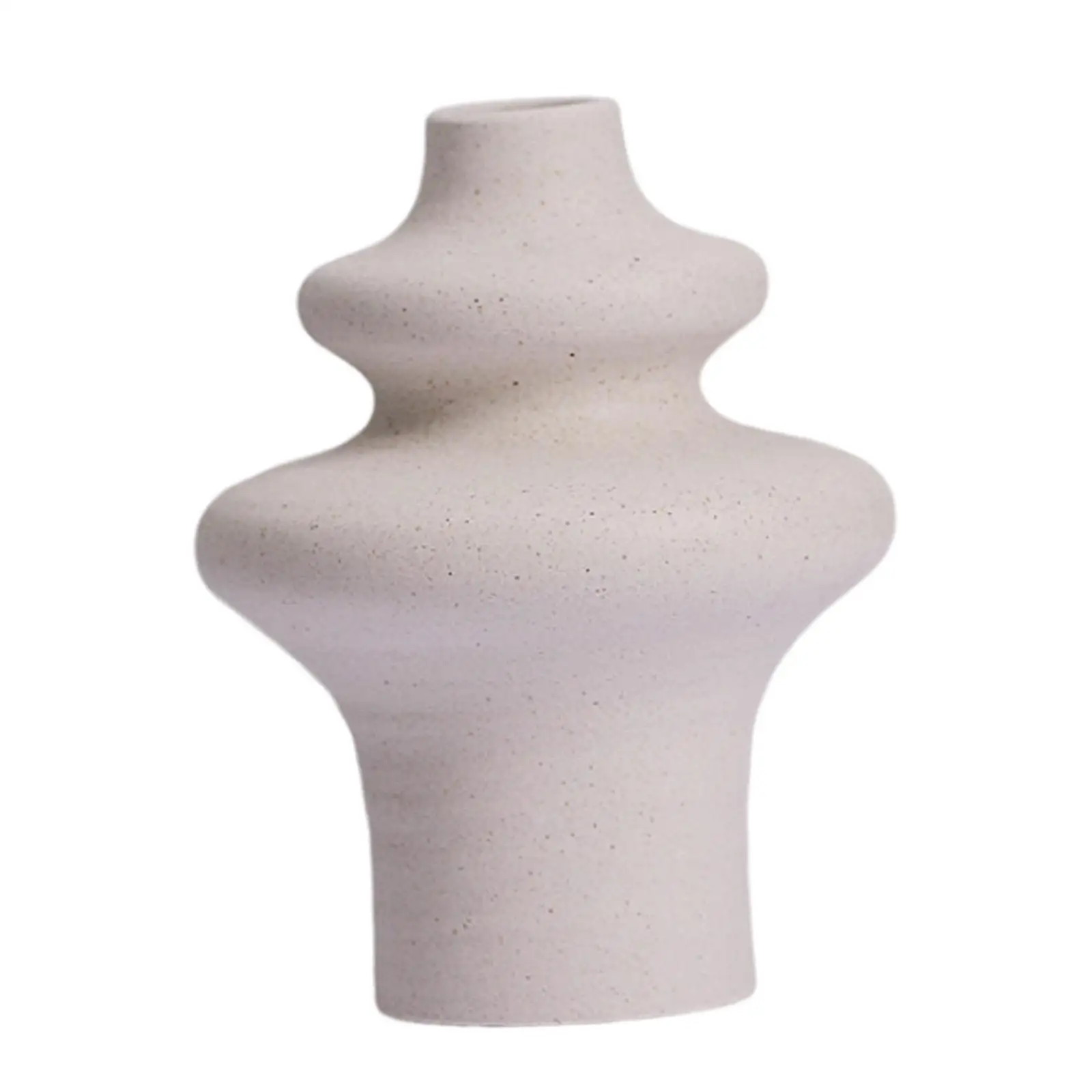 Ceramic Frosted Vase Flower Pot Stylish Flower Arrangement Container