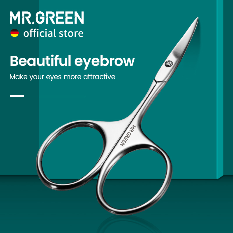 Best of MR.GREEN Eyebrow Scissors Curved Blade Cuticle Scissors Professional Stainless Steel Manicure Trimmer Hair Remover Tool Reviews & Tips