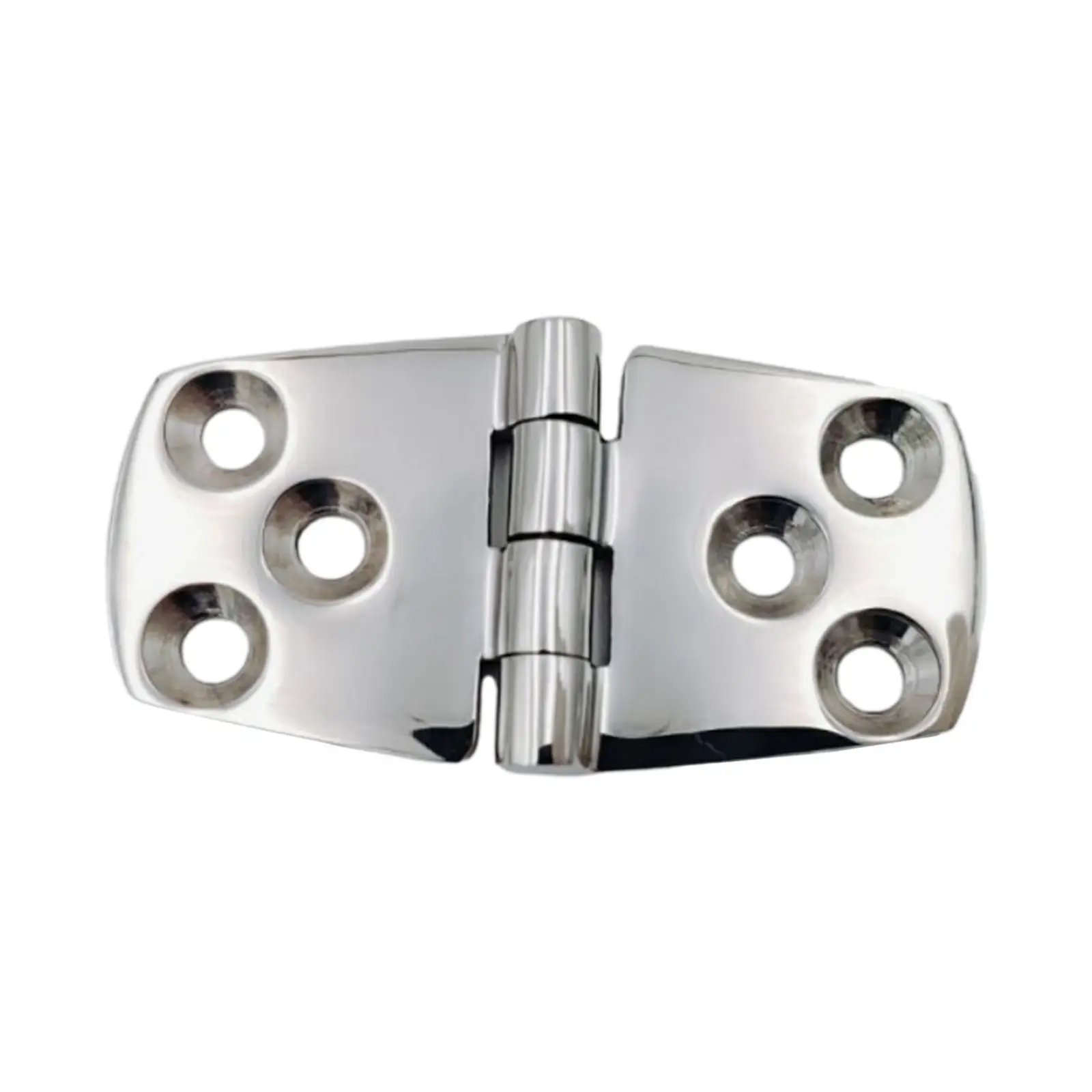 Boat Hinge 6 Holes Cast Solid Boat Strap Hinge Accessories Stainless Steel Polished for Door RV Window Hatch Cabinet