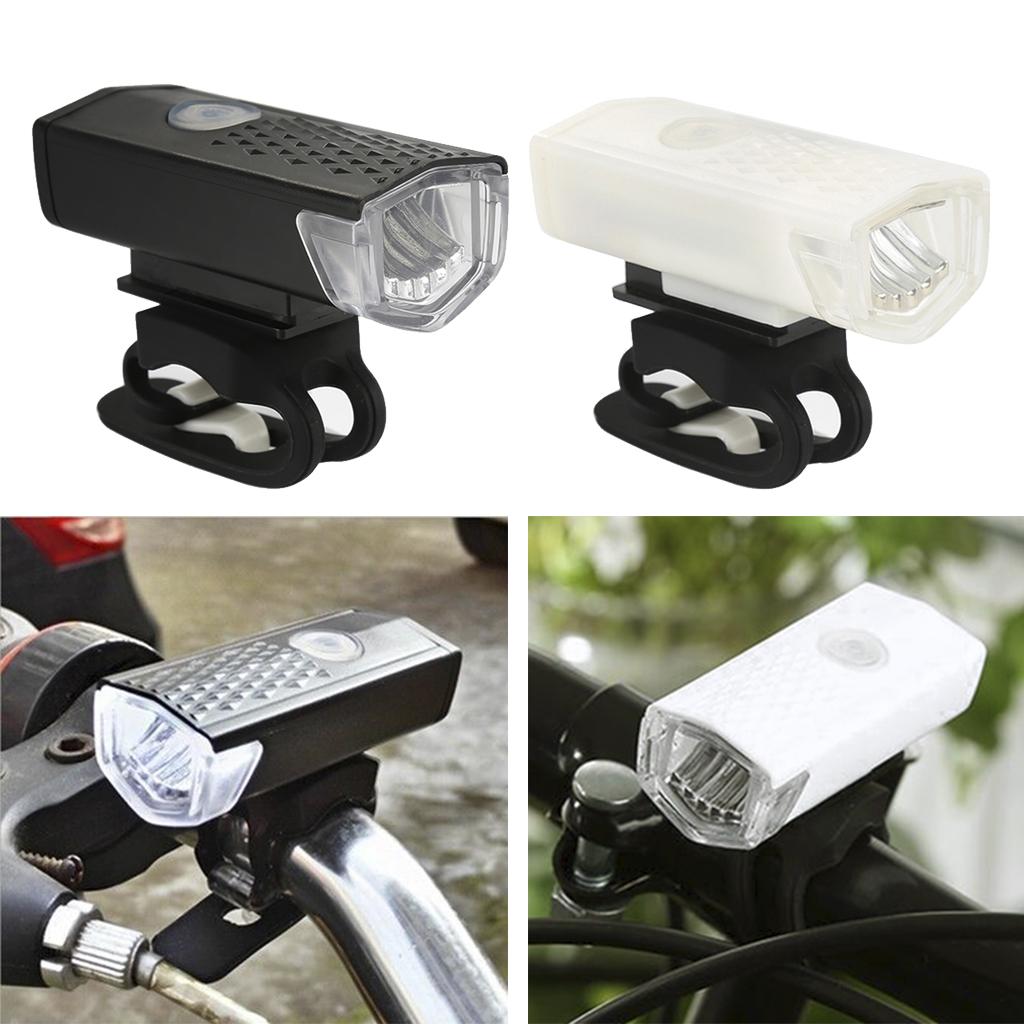 Bicycle Light IPX6 Waterproof Bike Front Rear Light 300 Lumen Cycling Handlebar Bike Flashlight Headlight USB Rechargeable Lamp
