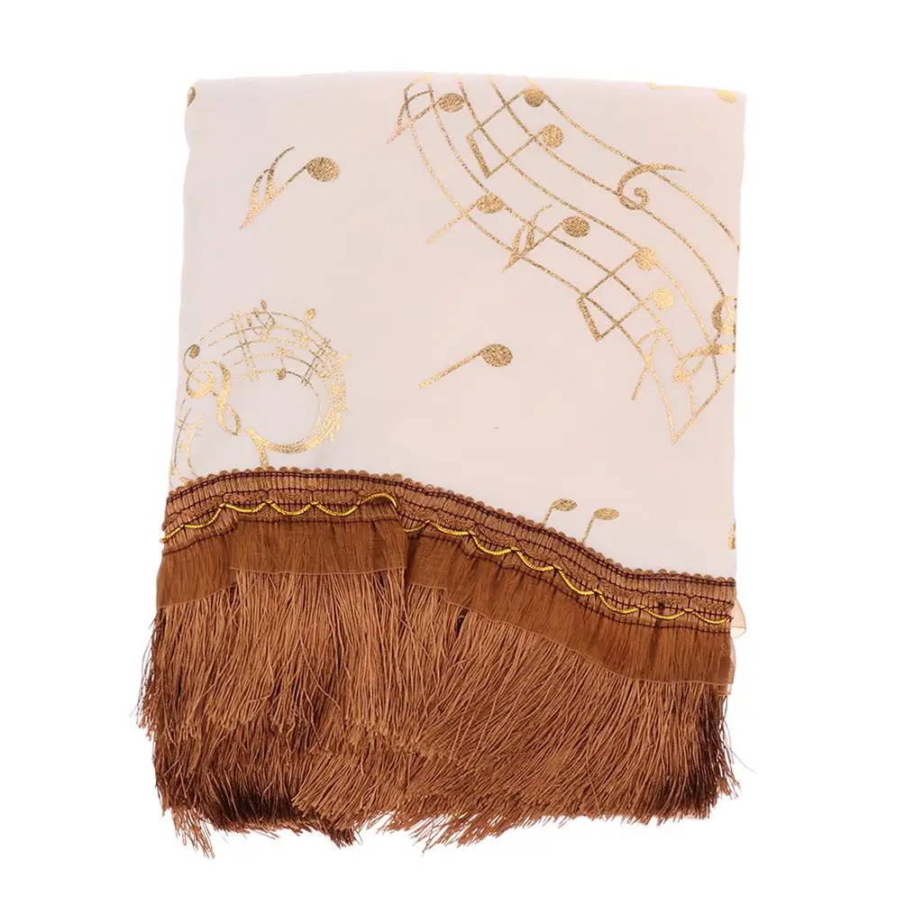 Upright Piano Dusting Cover Towel - Tassel - 151x 35x 120cm /59.45x 13.78x 47.24 inch