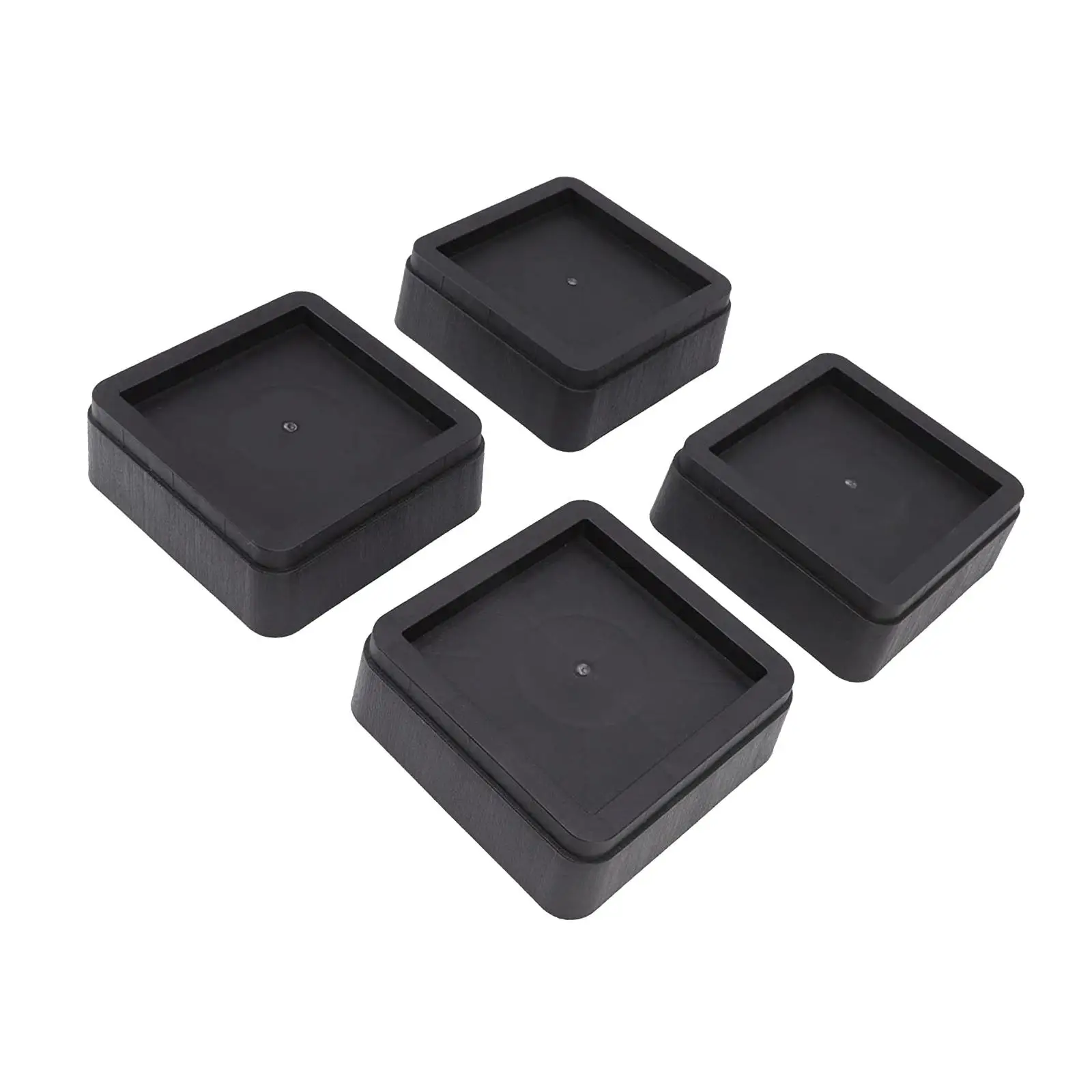 4x Bed Risers Floor Protector Non Slip Fits 5.5 inch Wide Furniture Leg Risers Furniture Pads for Fridge Table Sofa Cabinet Desk