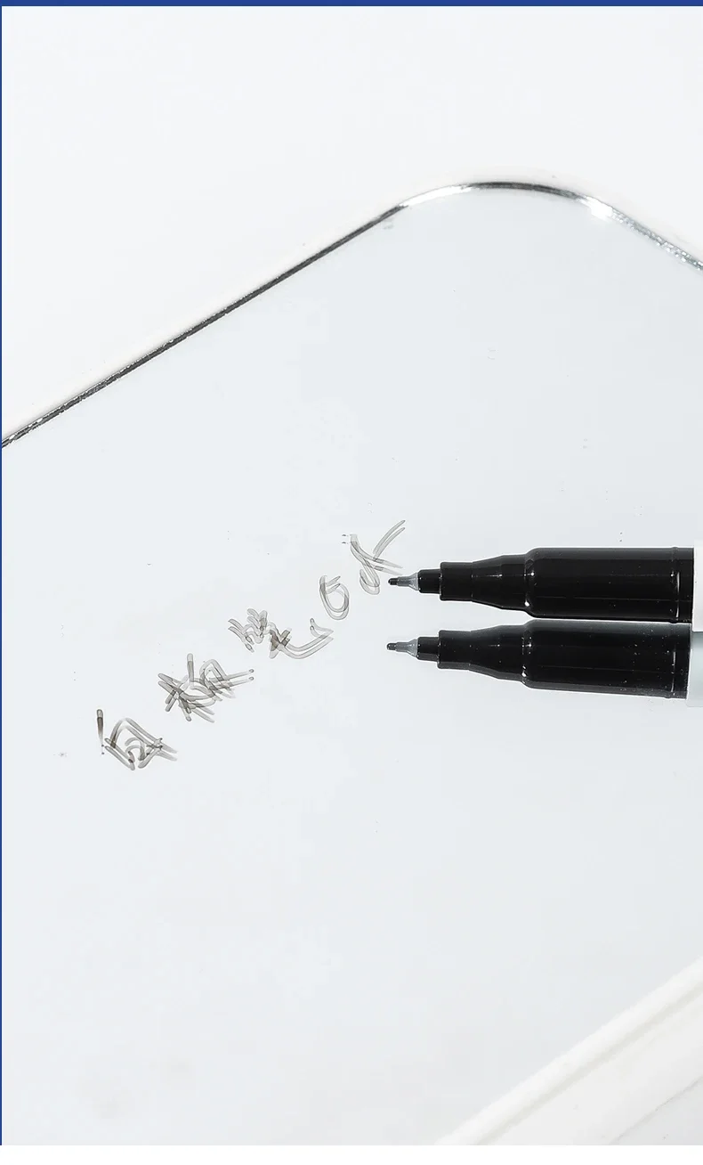12 Farben/Set, ultrafeine Spitze, 0,5 mm trocken abwischbare Marker, löschbare Whiteboard-Marker für Schule, Büro, Planung, Whiteboard-Marker – Detail 4
