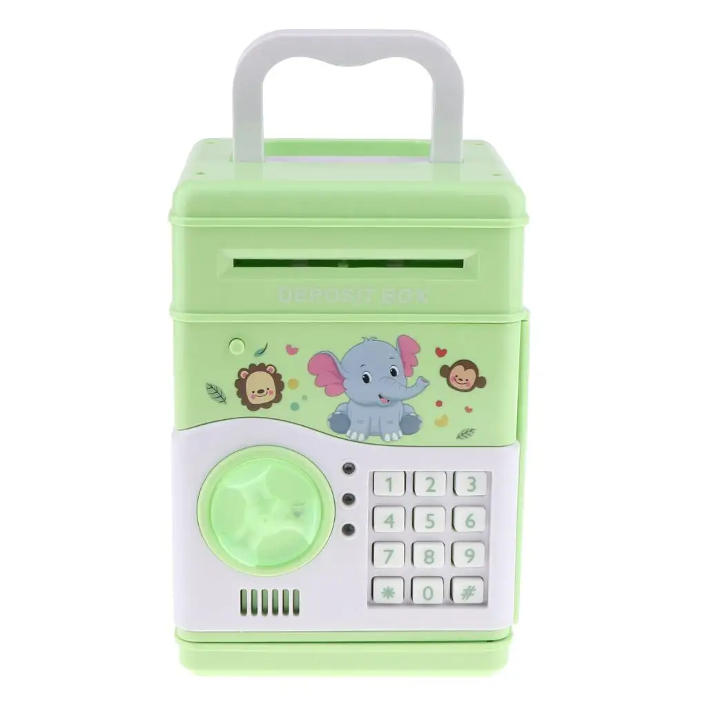 Electronic Piggy  Boys ,   Children with Automatic Money Scroll, Personal Password Set