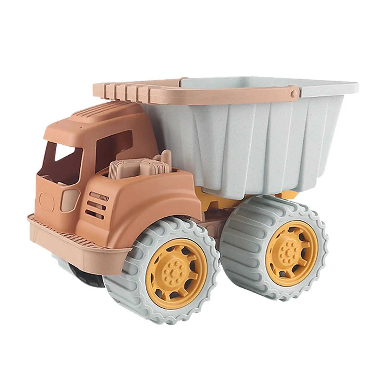 Beach Toy Dump Trucks Sturdy Gross Motor Construction Vehicles Sand Truck for Sand Beach Toy Birthday Gift 3 4 5 Year Old Kids