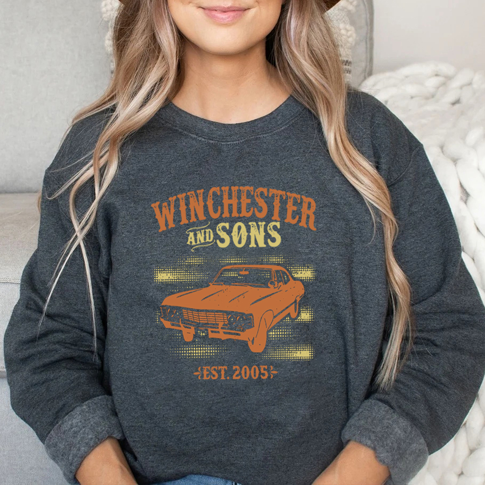 spn família sam e dean winchester crewneck