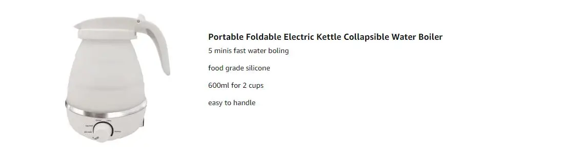 Title 5, Foldable And Portable Teapot Water Heater 0.6L ...