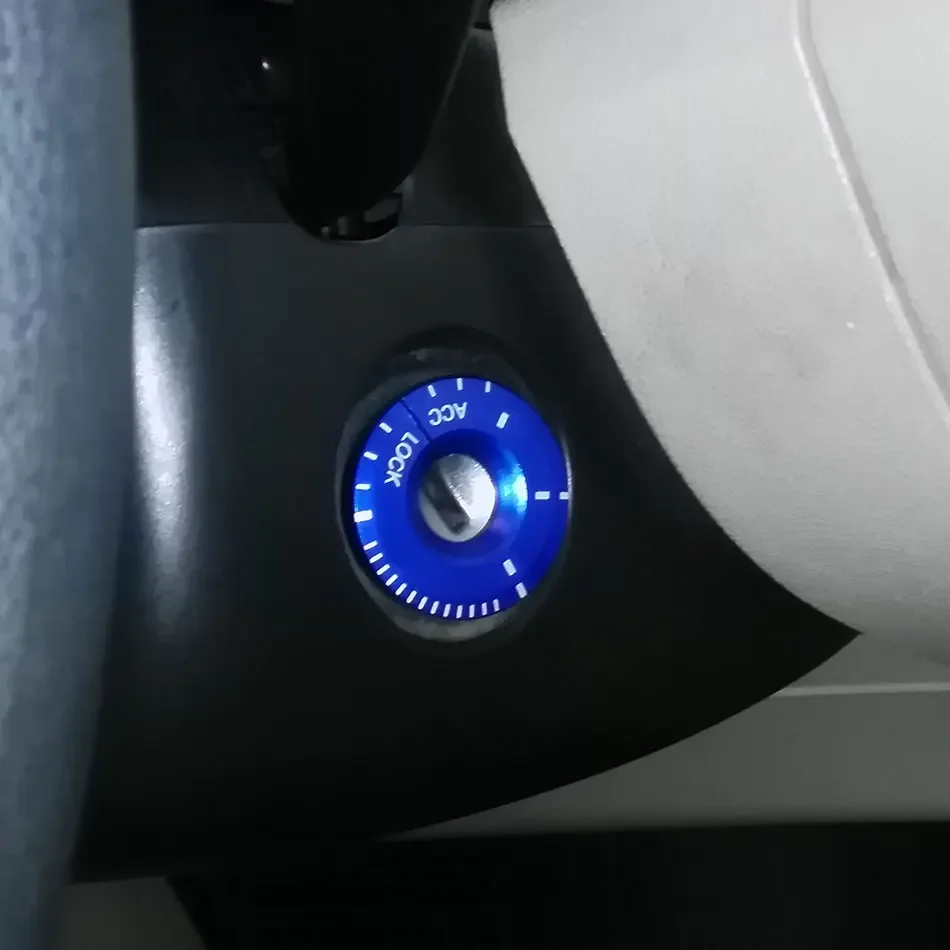 Detalle de la pegatina para el área de encendido