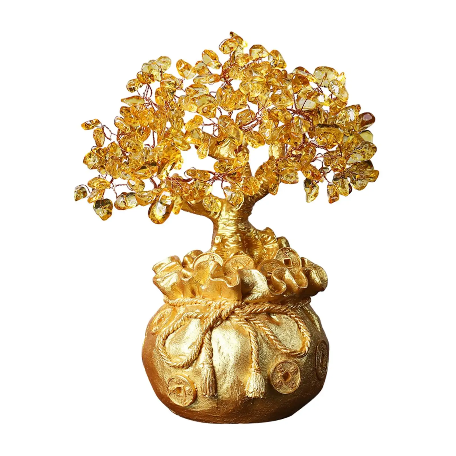 Lucky Tree Feng Shui Home Decor Home Decoration Bonsai Style Chinese Decorations Money Tree Chinese Fortune Tree for New Year