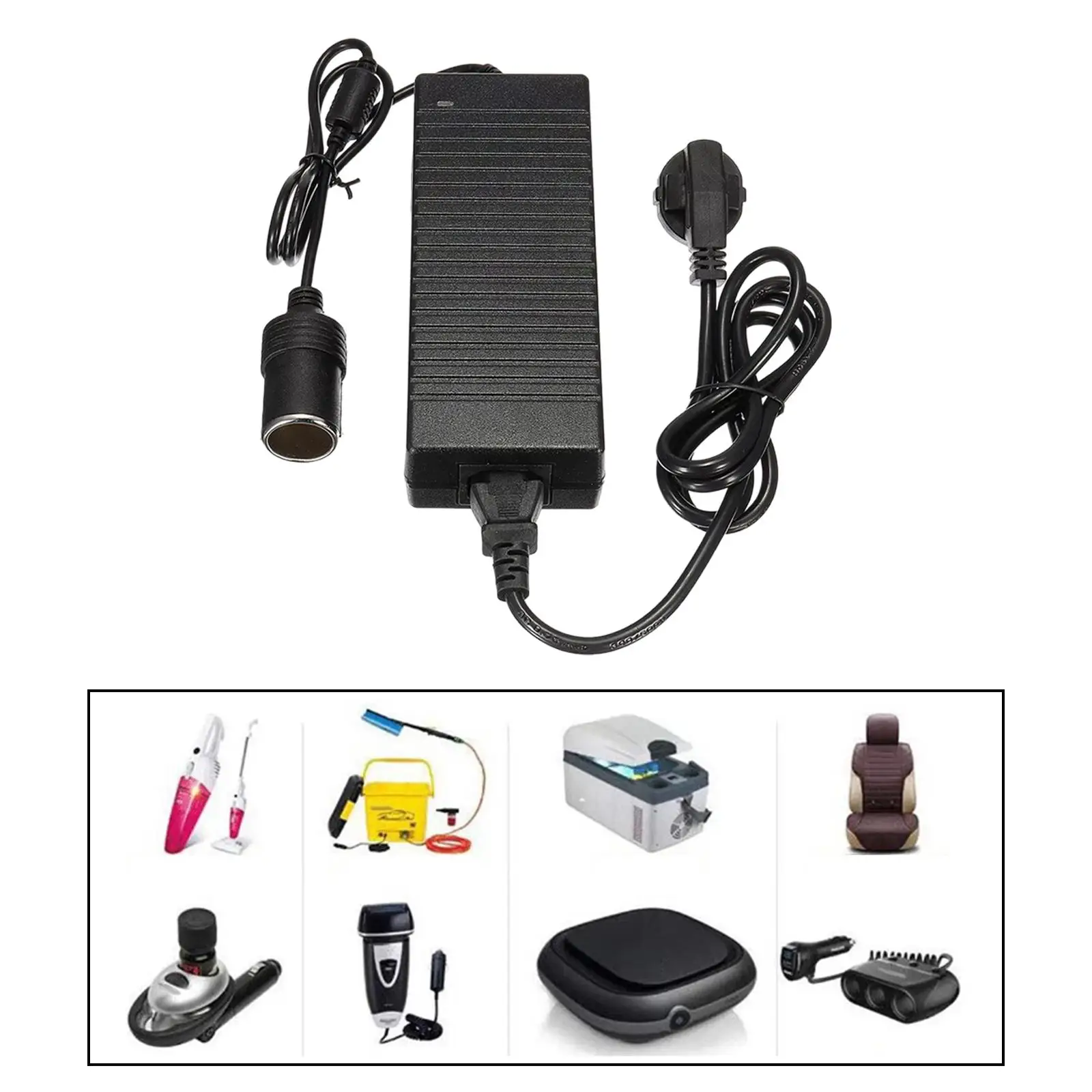   to DC Converter Adapter 100V-240V to 12V Voltage for Car V uum