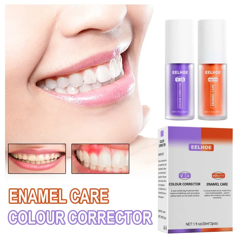 Best of 30ml V34 Teeth Whitening Toothpaste Gingival Repair Purple Reduce Gum Sensitivity Color Correction Brightening Reduce Yellowing Reviews & Tips