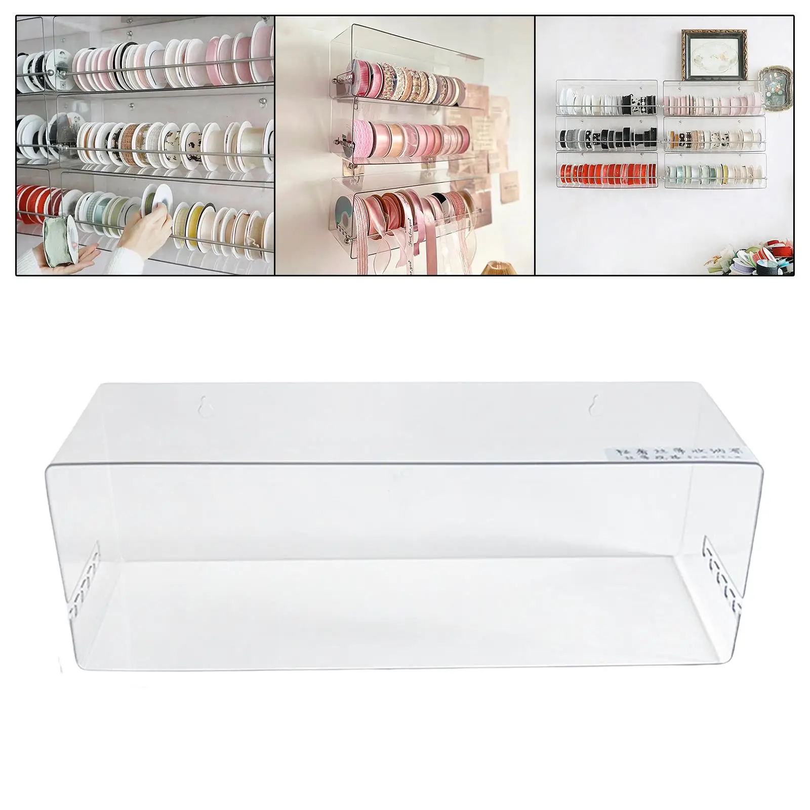 Washi Tape Organizer Wall Mounted Ribbon Organizer for Washi Tape Thread Sewing Accessories